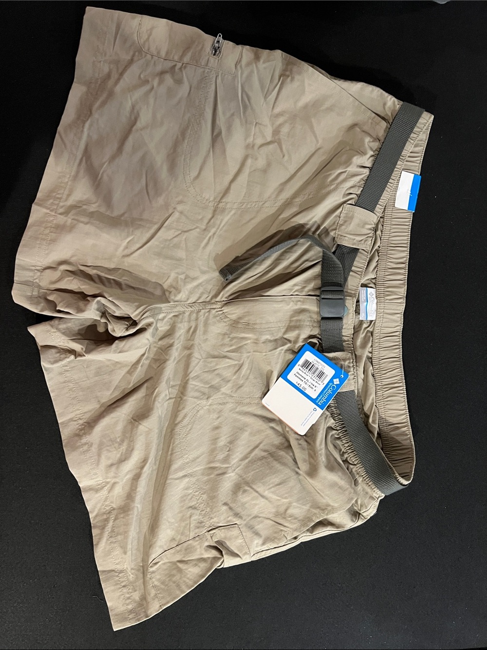 Women’s Khaki Performance Drawstring Shorts